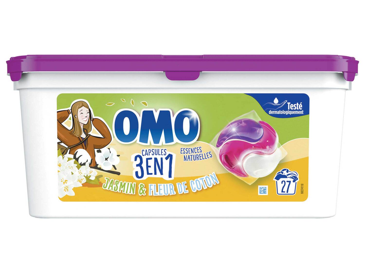 OMO Caps 3 en 1 , le prix 4.45 €
- Le produit de 27 pièces : 8,90 €
- Les ...