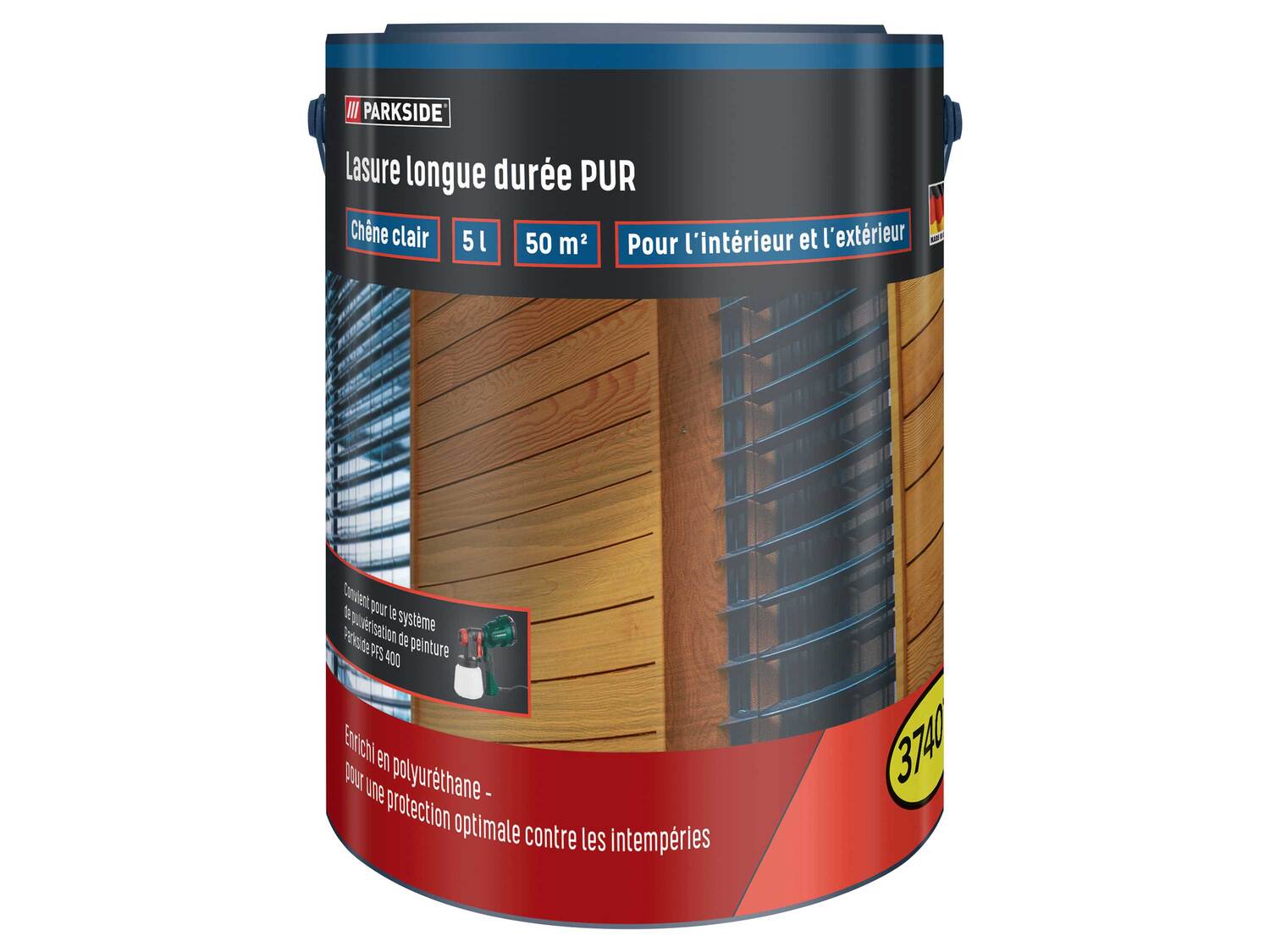 Lasure longue durée , le prix 11.99 €
- Env. 5 L pour env. 50 m²
- Intérieur ...