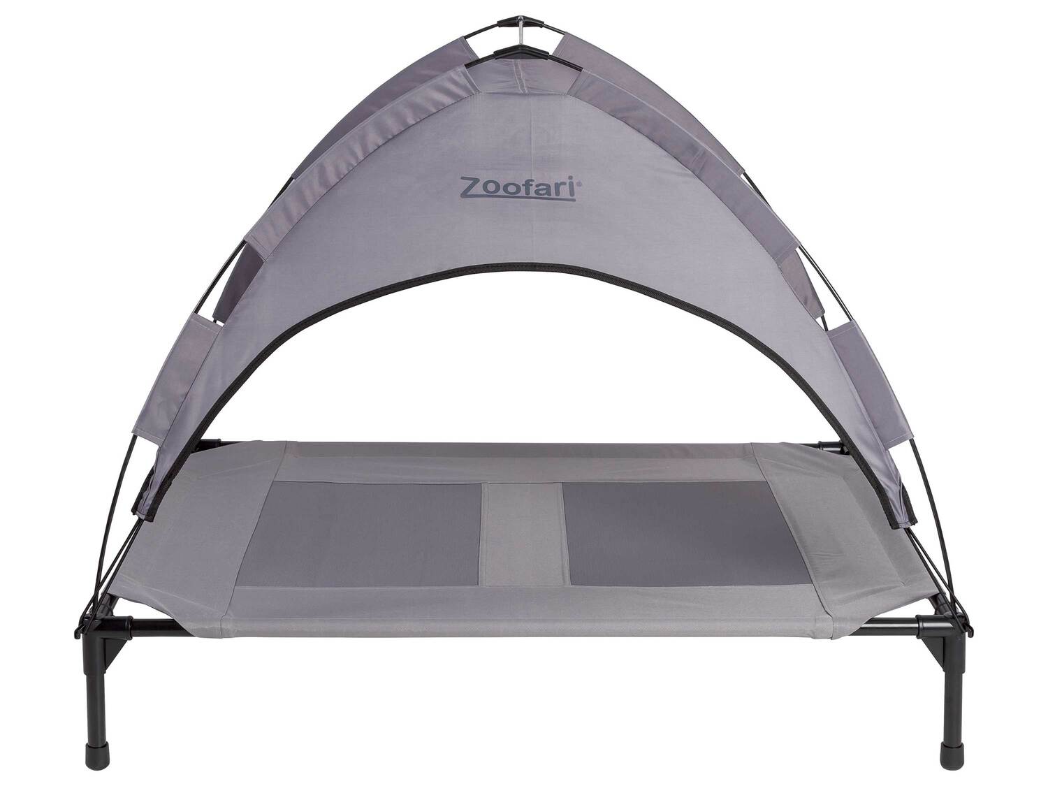 Lit de camp pour chien avec toit pare-soleil , le prix 27.99 €
- Env. 106 x ...