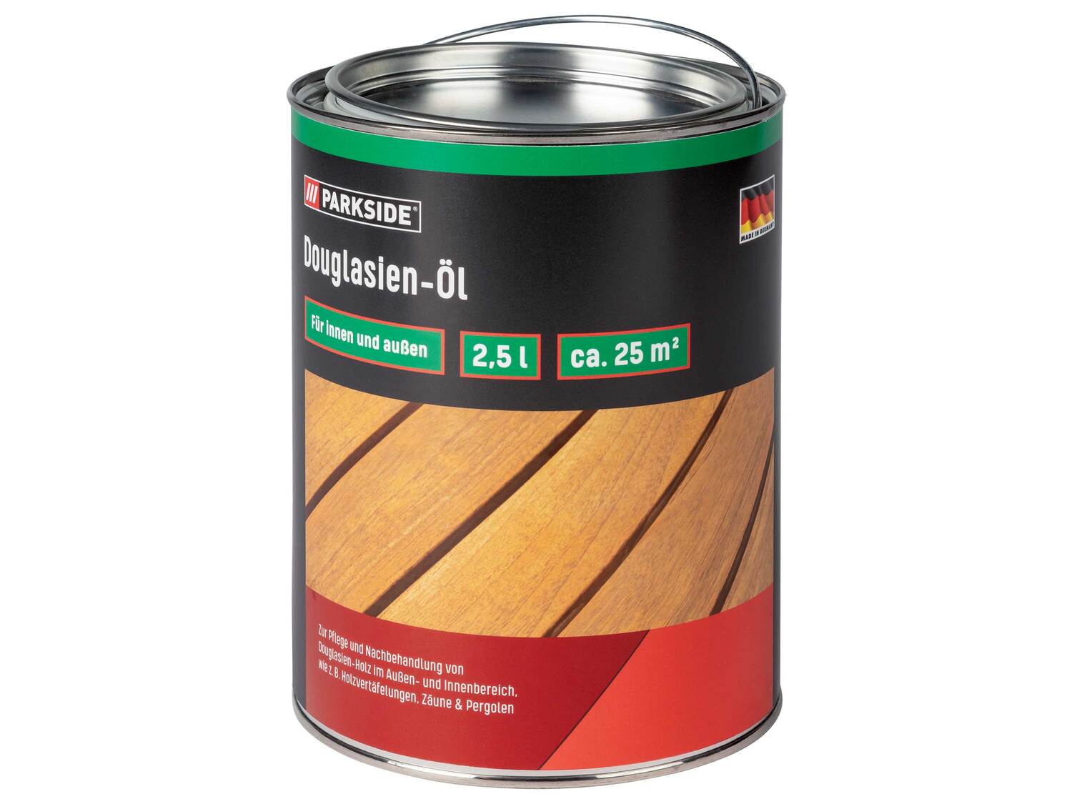 Huile pour bois , le prix 9.99 €
- Env. 2,5 L, pour env. 25 m² avec une seule ...