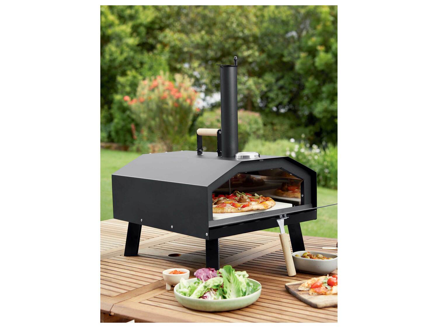 Four à pizza pour barbecue , le prix 59.99 €
- Pierre à pizza : env. 30 x ...