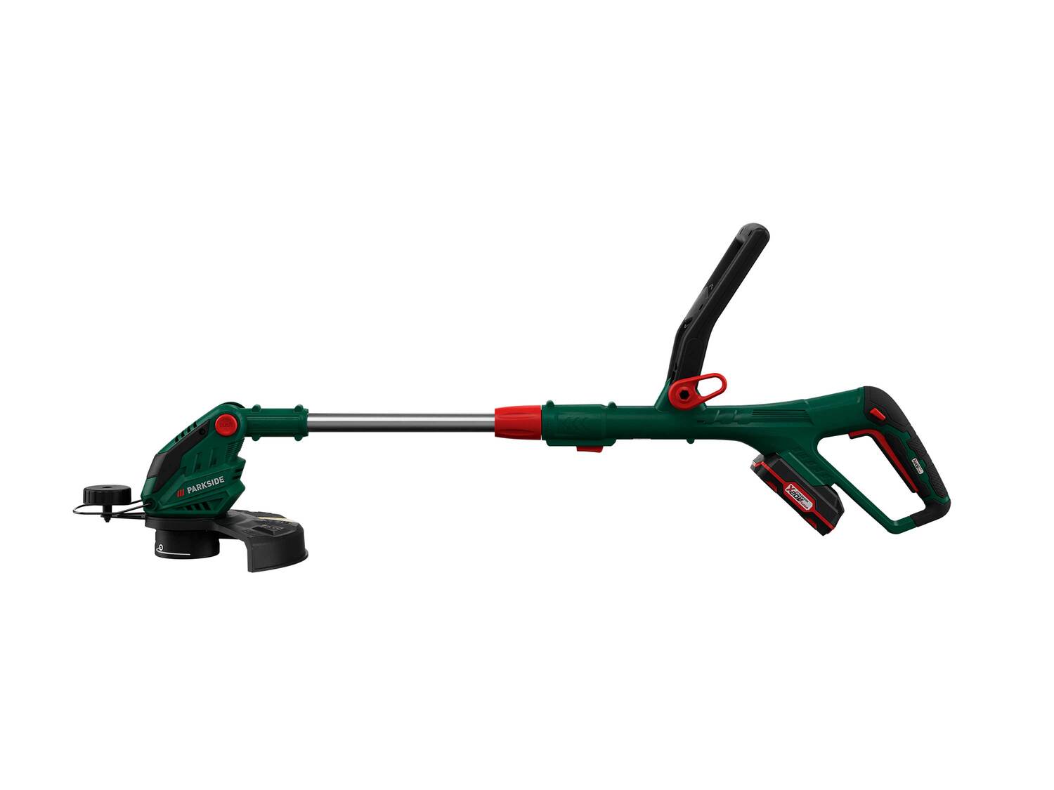 Coupe-bordures sans fil , le prix 59.99 €
- 20 V (2 Ah)
- Roue de guidage encliquetable ...