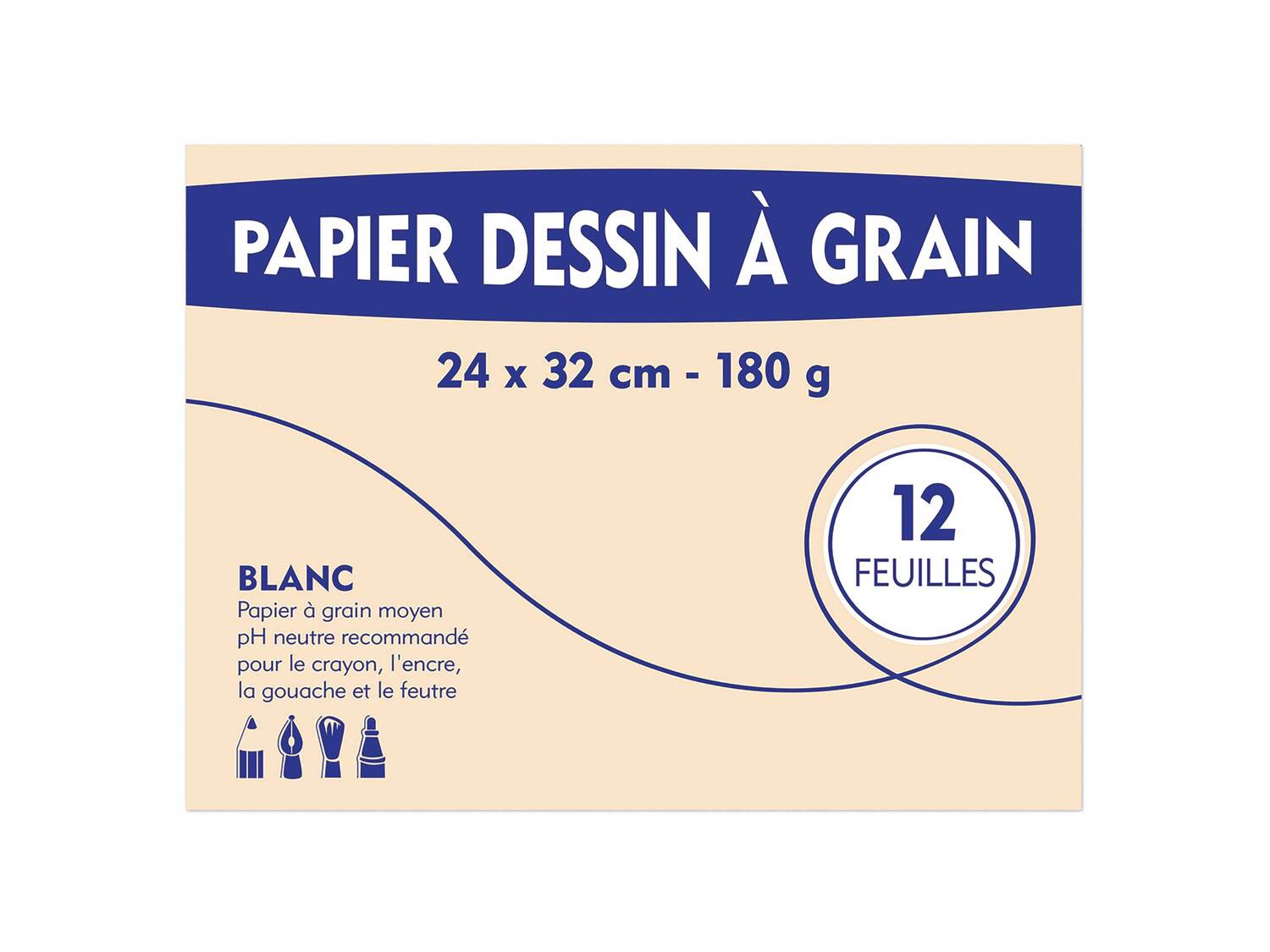 Papier millimétré calque ou à dessin , le prix 0.63 €
- Lot de 12 feuilles