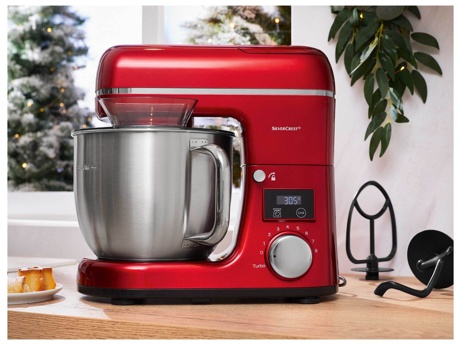 Robot multifonction rouge ou argenté , le prix 129.00 € 
- Inédit chez Lidl
- ...