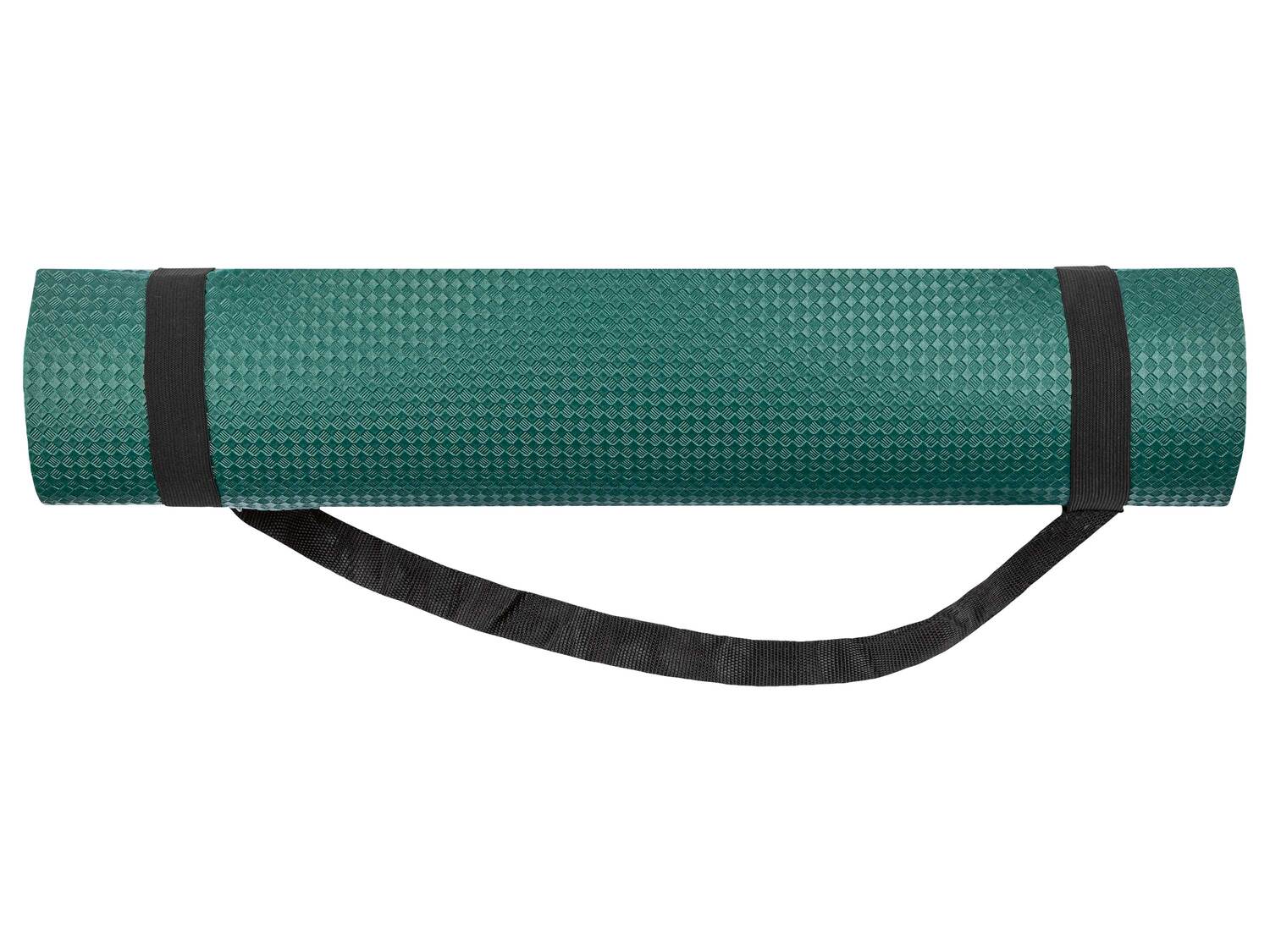 Tapis de yoga , le prix 9.99 €
- Env. 180 x 60 x 0,5 cm
- Ex. 100 % mousse ...