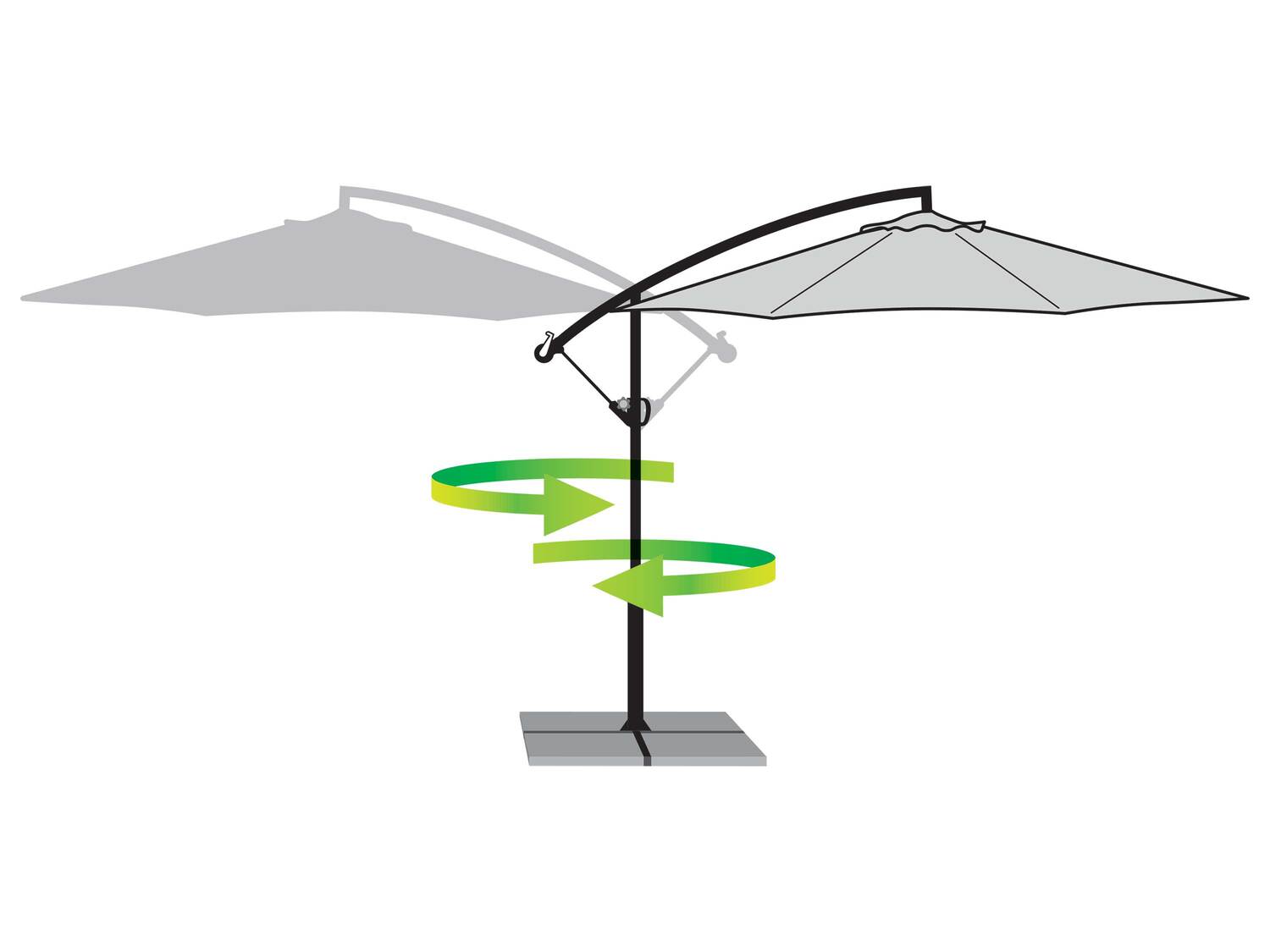 Parasol déporté , le prix 79.99 €
- Env. 300 x 258 cm (Ø ...