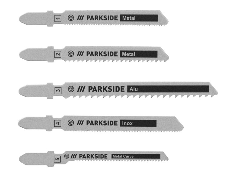 PARKSIDE® Set de 5 lames de scie sauteuse Parkside , prezzo 4.99 EUR