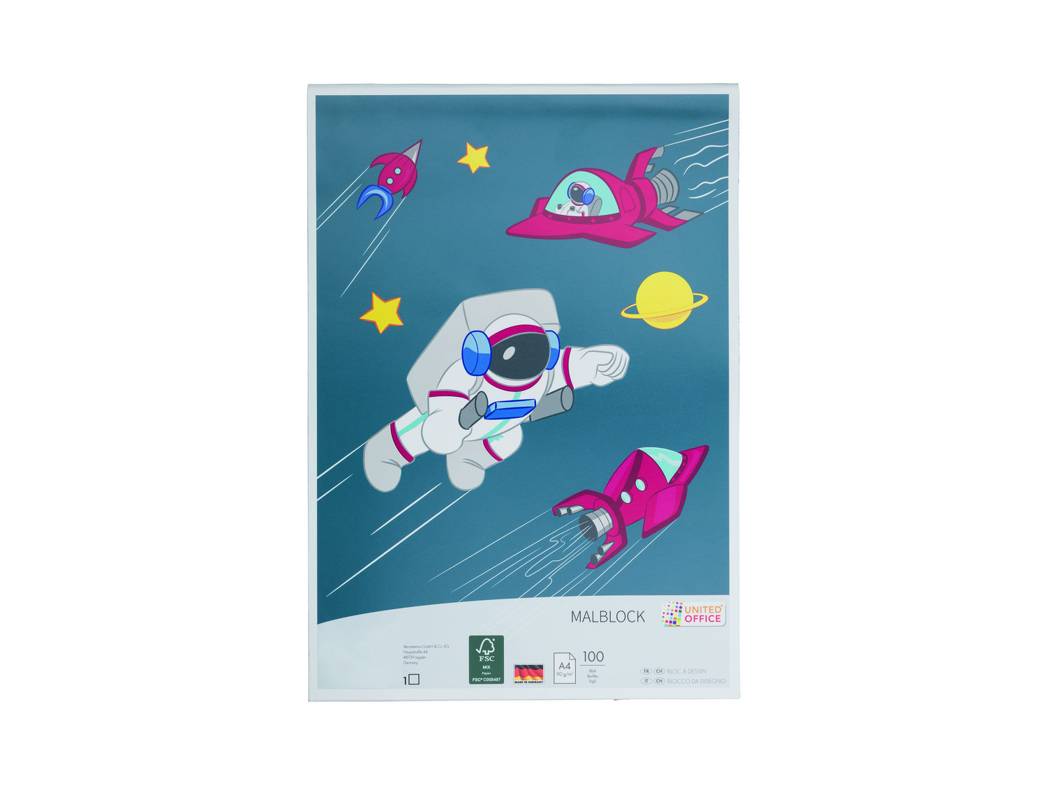 Bloc à dessin A4 , le prix 1.29 €
- 100 feuilles