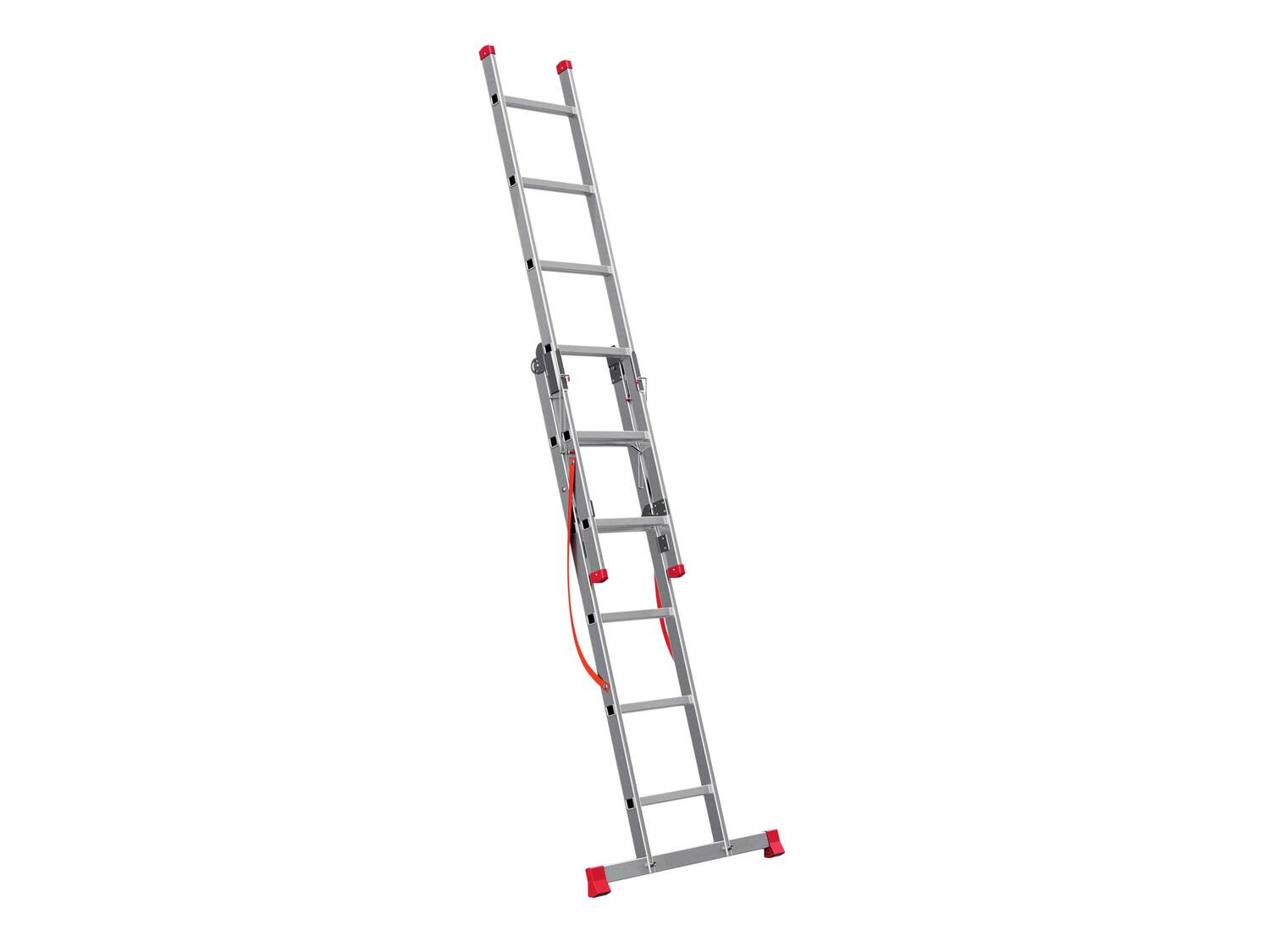 Échelle multifonction en aluminium , le prix 44.99 €
- 4 en 1 : escabeau, échelle ...