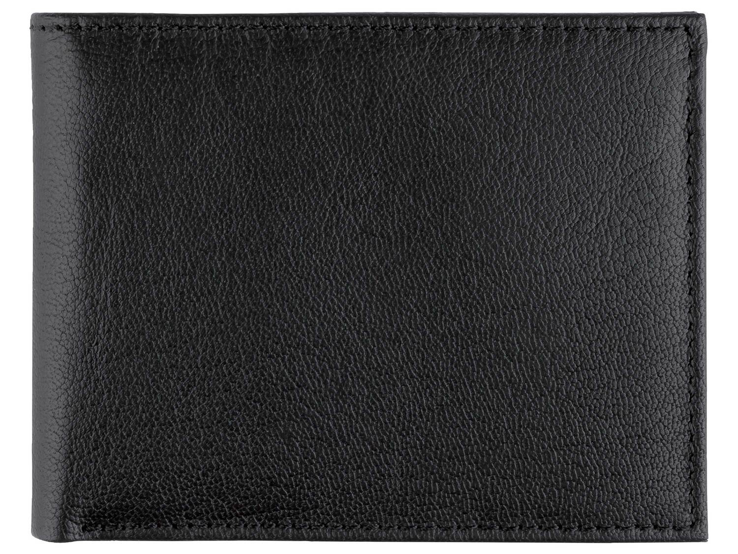 Portefeuille en cuir , le prix 9.99 €
- Ex. dessus 100 % cuir et doublure ...