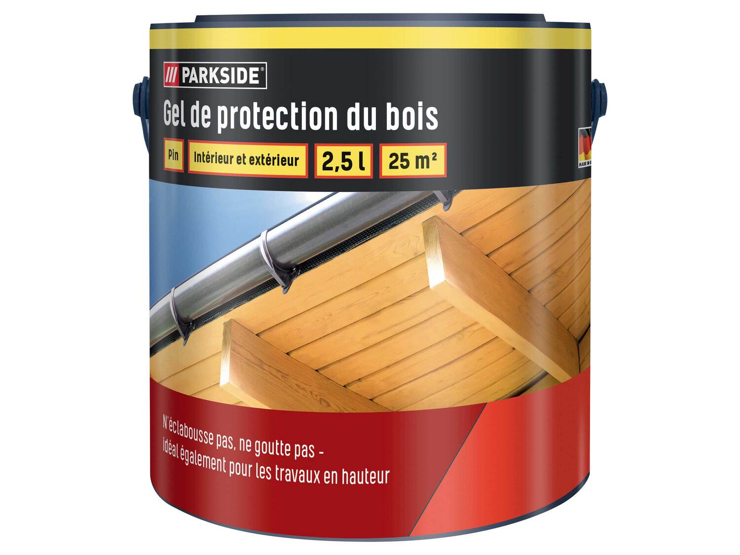 Gel de protection pour bois , le prix 7.99 €
- Env. 2,5 L pour env. 25 m²
- ...