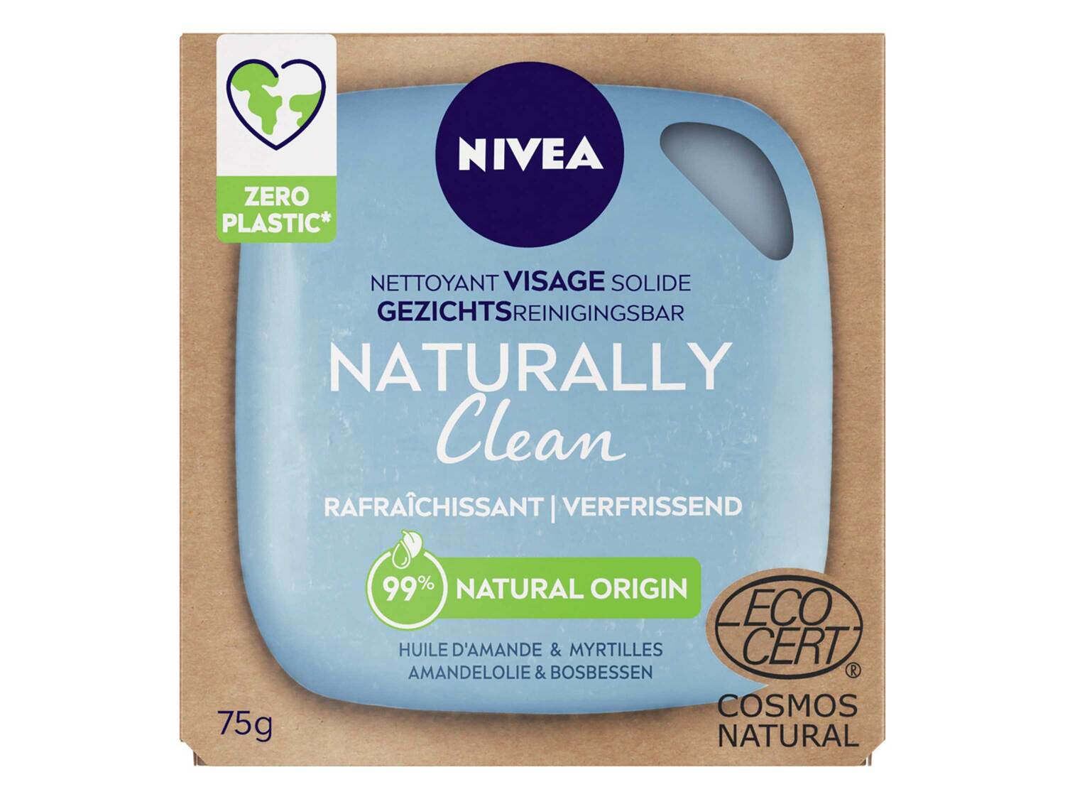 Nivea Naturally Clean savon solide , le prix 3.50 €
- Variétés au choix