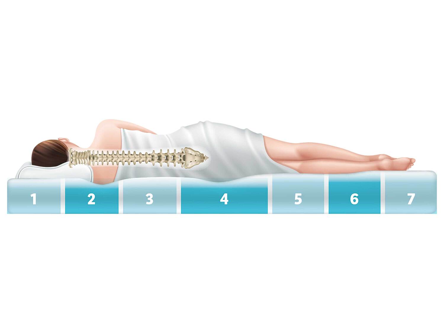 Matelas confort 7 zones , le prix 74.99 €
- Au choix :
- Env. 90 x 190 ...