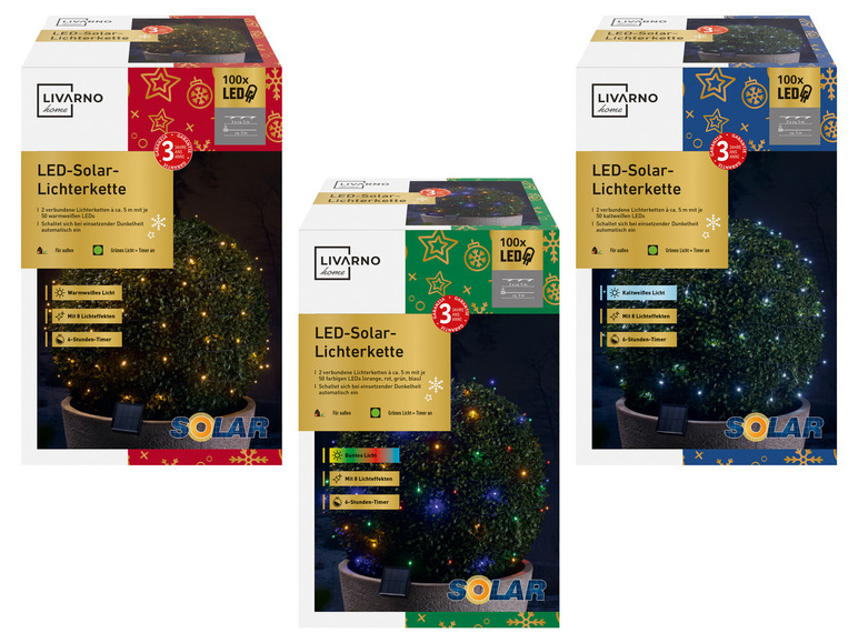 LIVARNO home Guirlande lumineuse solaire Livarno home, prezzo 9.99 EUR