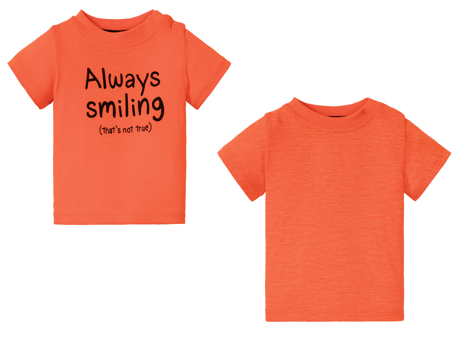 T-shirts bébé en coton bio , le prix 3.99 €
- Lot de 2
- Du 2-6 mois (62-68 ...