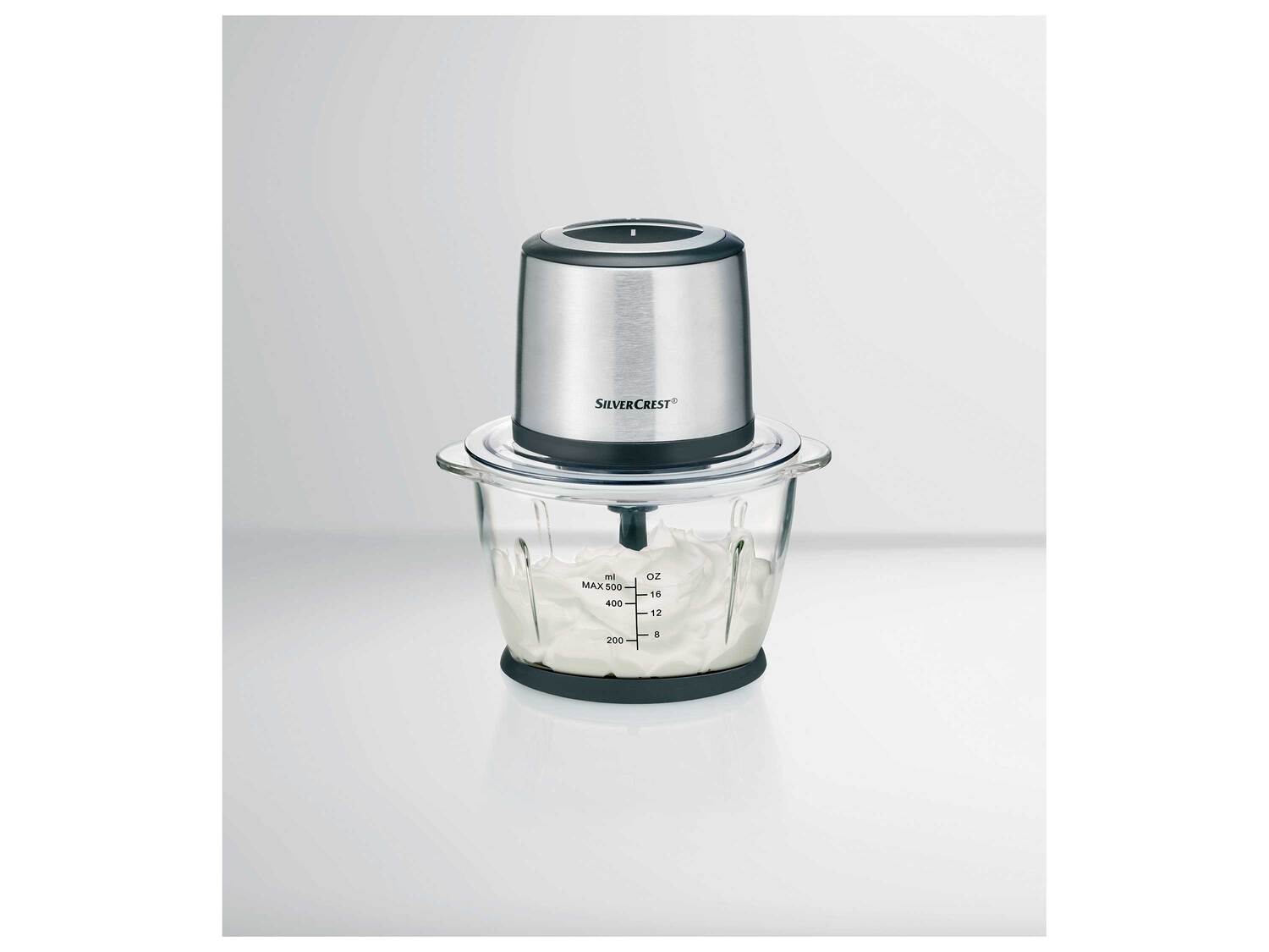 Hachoir multifonction , le prix 16.99 €
- 500 W
- Env. 1,2 L
- 2 vitesses ...