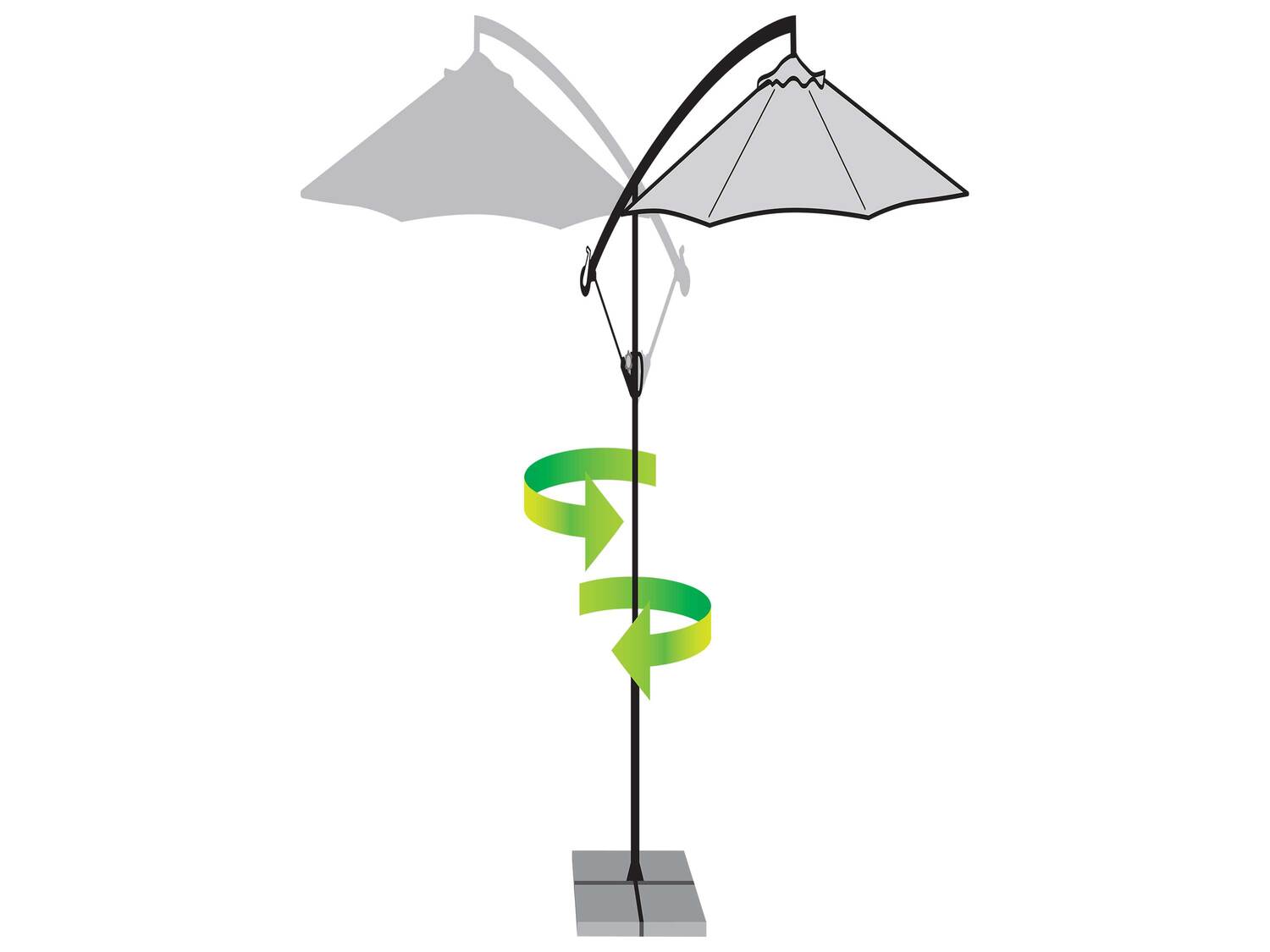 Parasol déporté , le prix 79.99 €
- Env. 300 x 258 cm (Ø ...