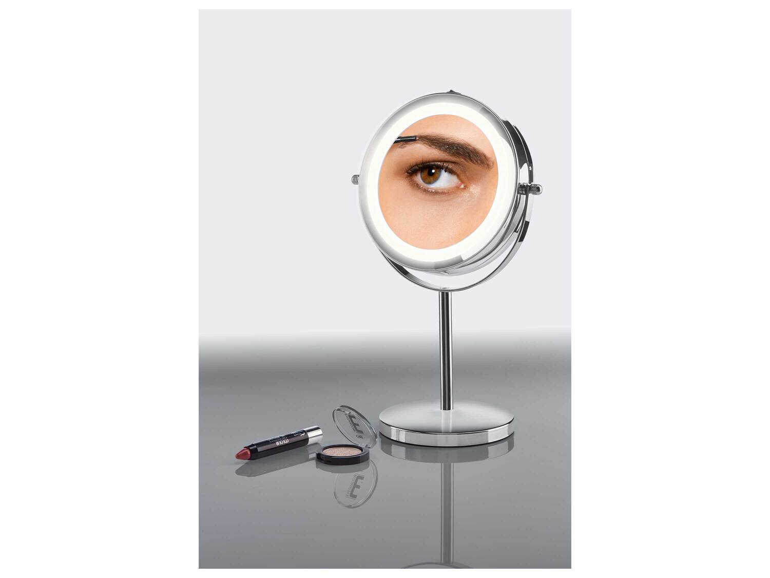 Miroir grossissant à LED , le prix 16.99 €
- Au choix :
- Pied antidérapant ...