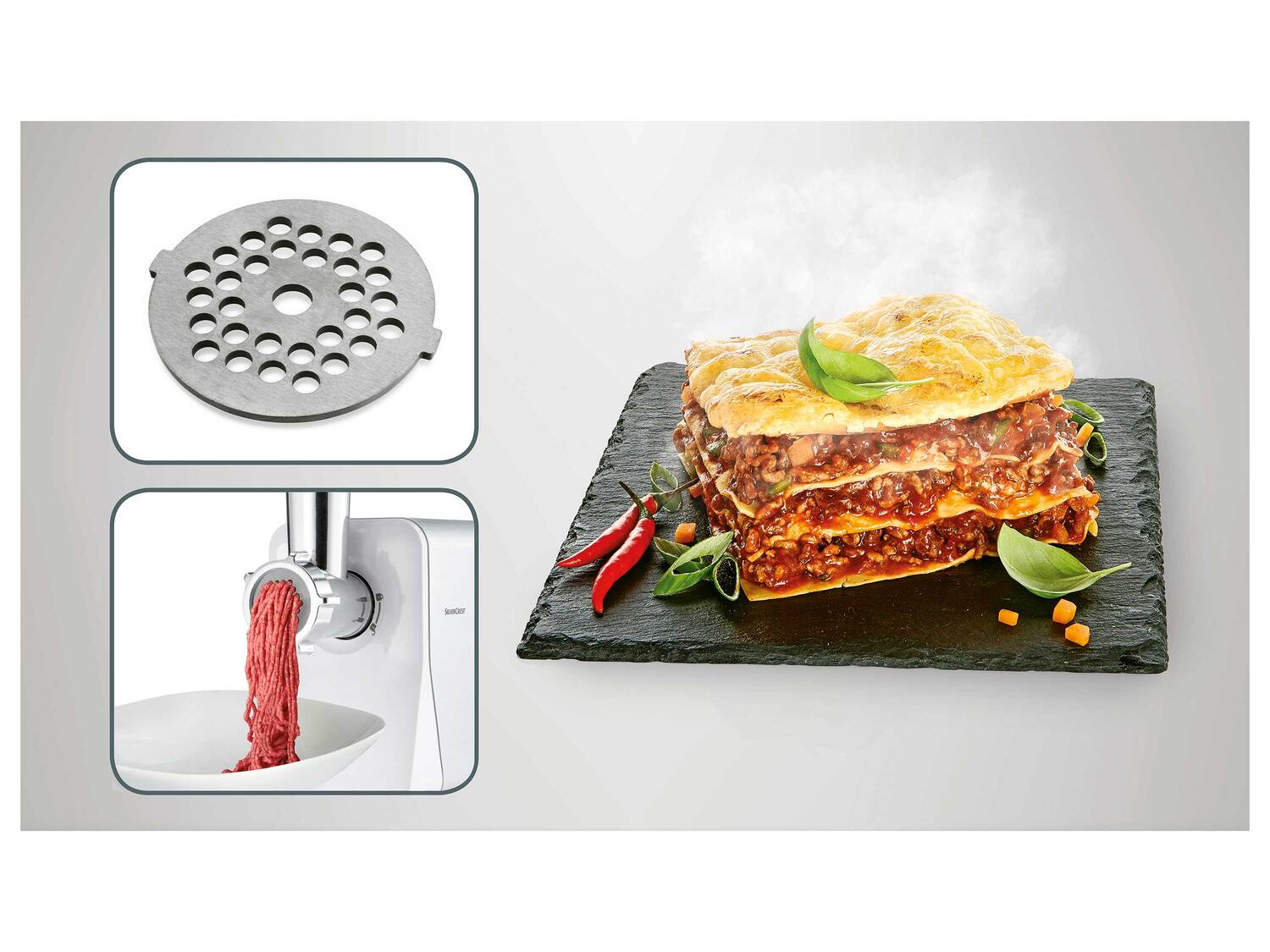 Hachoir à viande électrique , le prix 39.99 €
- 350 W
- Panneau de ...