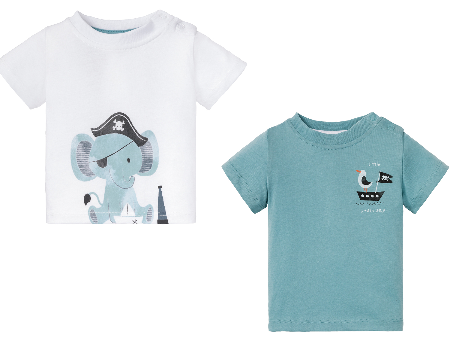 T-shirts bébé en coton bio , le prix 3.99 €
- Lot de 2
- Du 2-6 mois (62-68 ...
