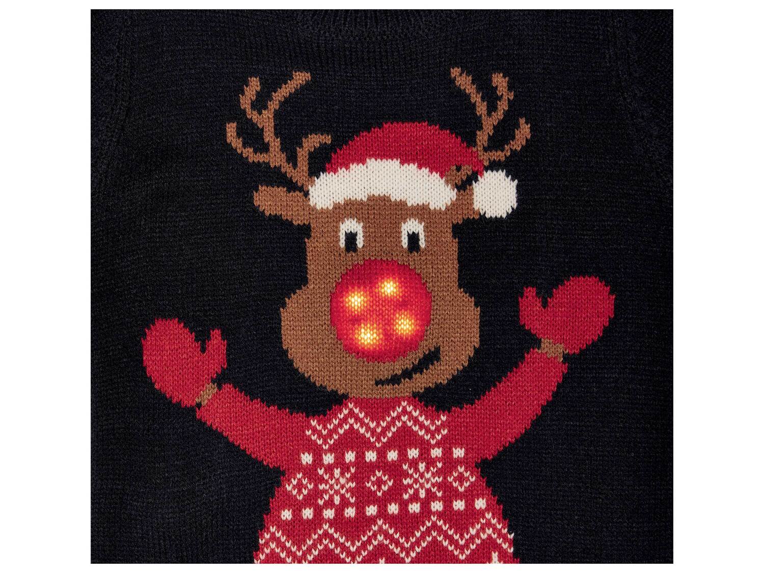 Pull de Noël LED fille ou garçon , le prix 7.99 €
- Du 12/24 mois au ...