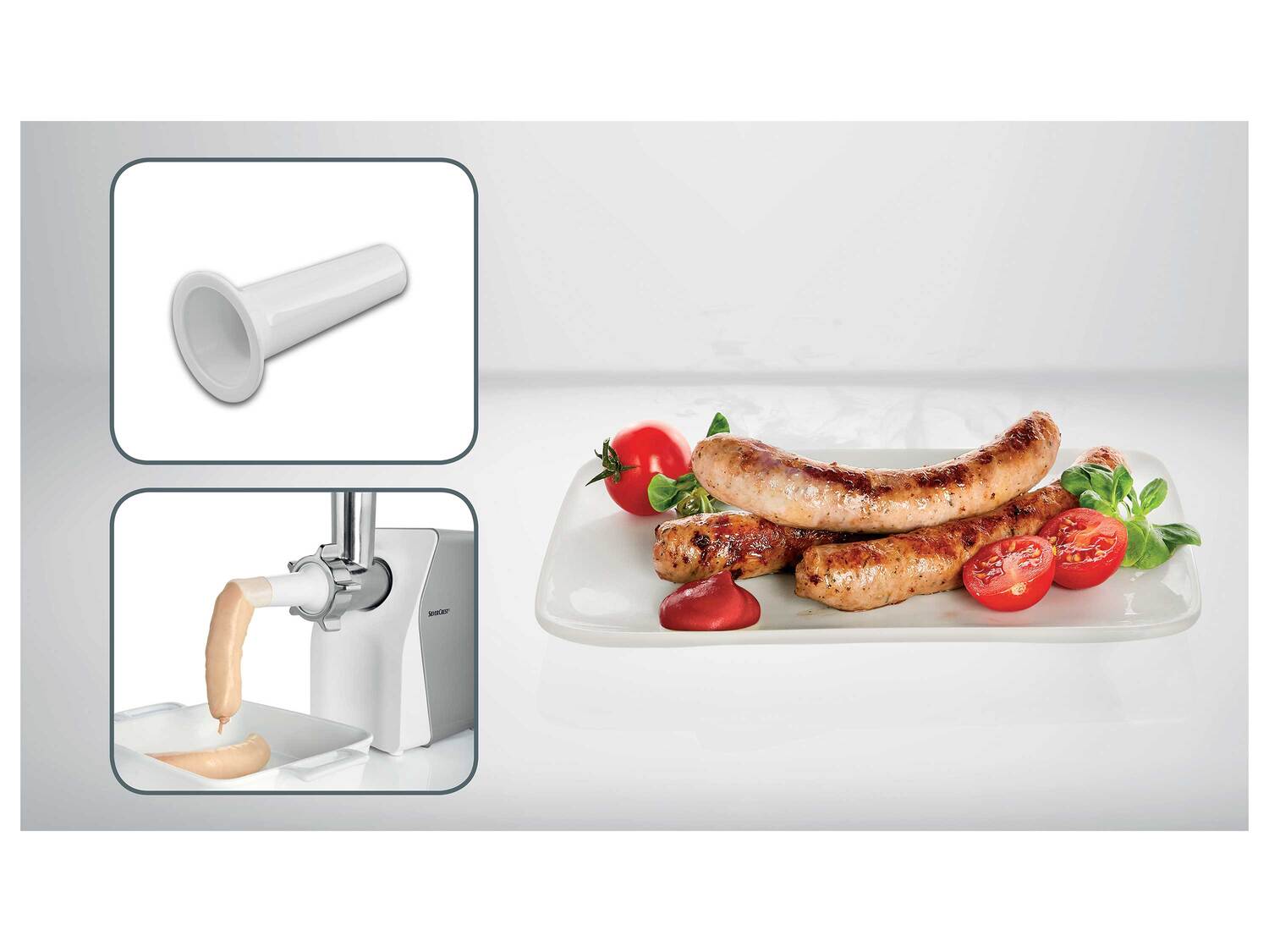 Hachoir à viande , le prix 39.99 €
- 350 W
- Hache env. 1 kg de viande par ...